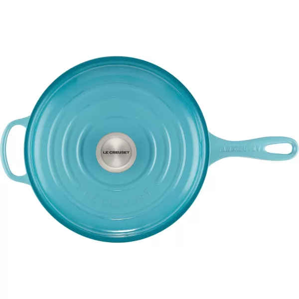 imageLe Creuset Enameled Cast Iron Signature Cassadou 375 qt WhiteCaribbean