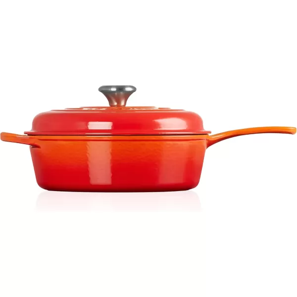 imageLe Creuset Enameled Cast Iron Signature Cassadou 375 qt WhiteFlame