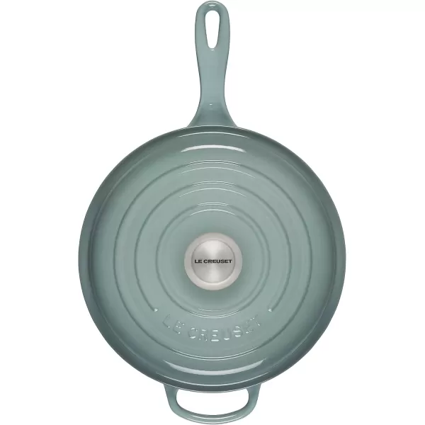 imageLe Creuset Enameled Cast Iron Signature Cassadou 375 qt WhiteSea Salt
