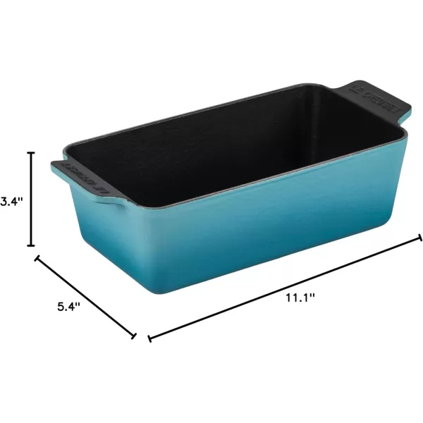 imageLe Creuset Enameled Cast Iron Signature Loaf Pan 2qt MeringueCaribbean