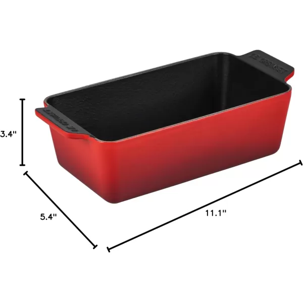 imageLe Creuset Enameled Cast Iron Signature Loaf Pan 2qt MeringueCerise