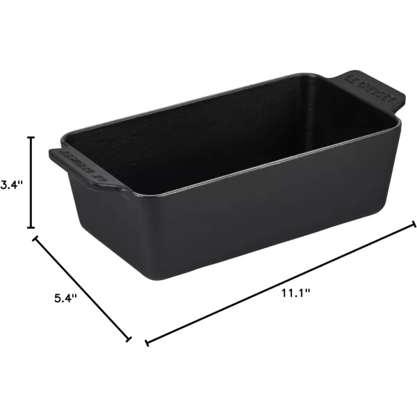 imageLe Creuset Enameled Cast Iron Signature Loaf Pan 2qt MeringueLicorice