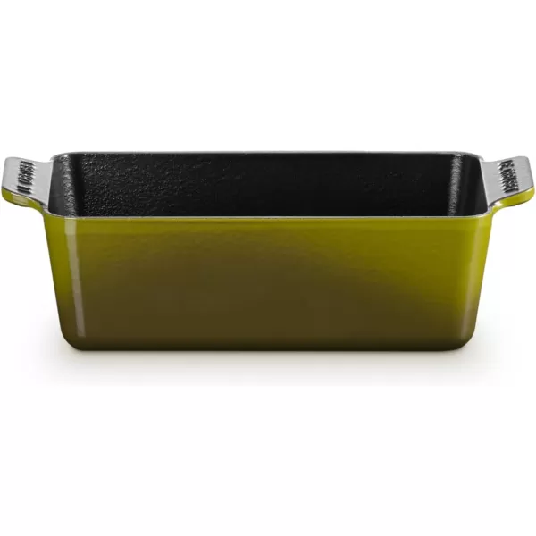 imageLe Creuset Enameled Cast Iron Signature Loaf Pan 2qt MeringueOlive