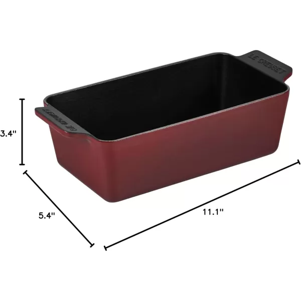 imageLe Creuset Enameled Cast Iron Signature Loaf Pan 2qt MeringueRhone