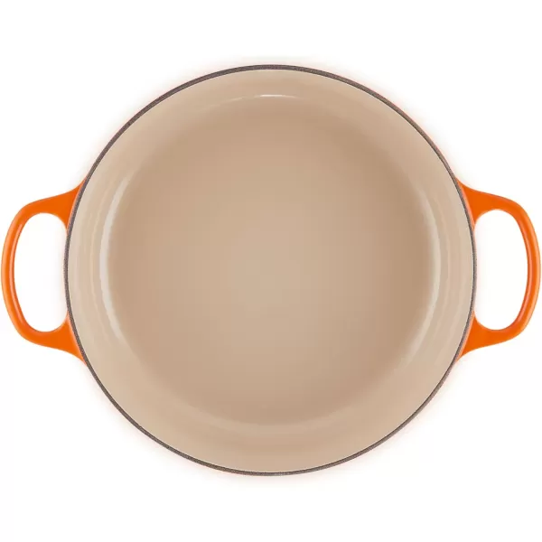 imageLe Creuset Enameled Cast Iron Signature Round Wide Dutch Oven 675 qt CeriseFlame