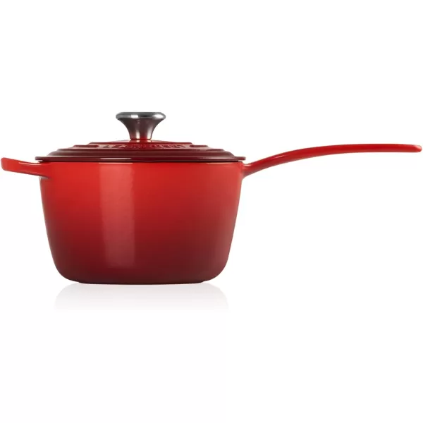 imageLe Creuset Enameled Cast Iron Signature Saucepan 175 qt WhiteCerise