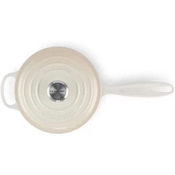 imageLe Creuset Enameled Cast Iron Signature Saucepan 175 qt WhiteMeringue