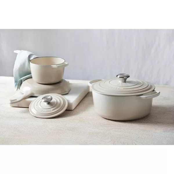 imageLe Creuset Enameled Cast Iron Signature Saucepan 175 qt WhiteMeringue