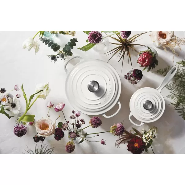 imageLe Creuset Enameled Cast Iron Signature Saucepan 175 qt WhiteWhite