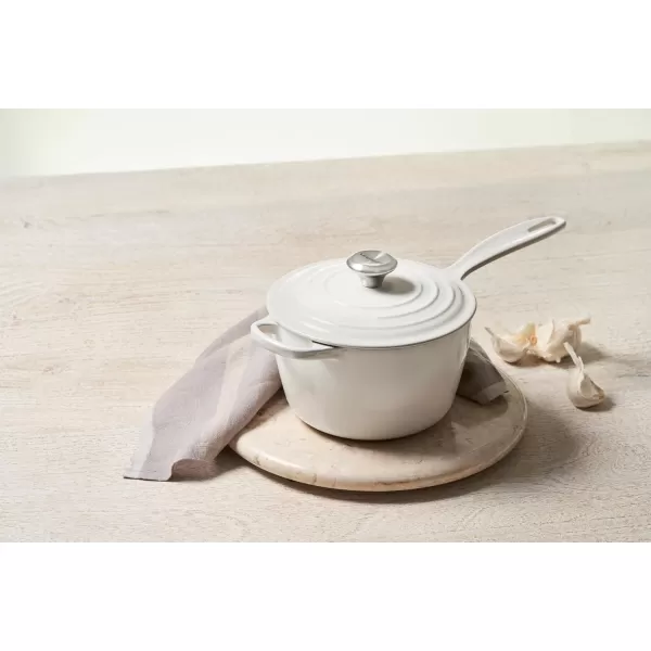 imageLe Creuset Enameled Cast Iron Signature Saucepan 175 qt WhiteWhite