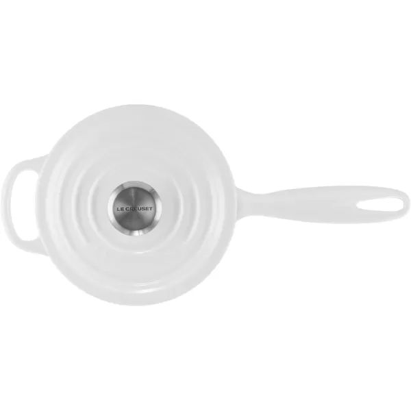 imageLe Creuset Enameled Cast Iron Signature Saucepan 175 qt WhiteWhite