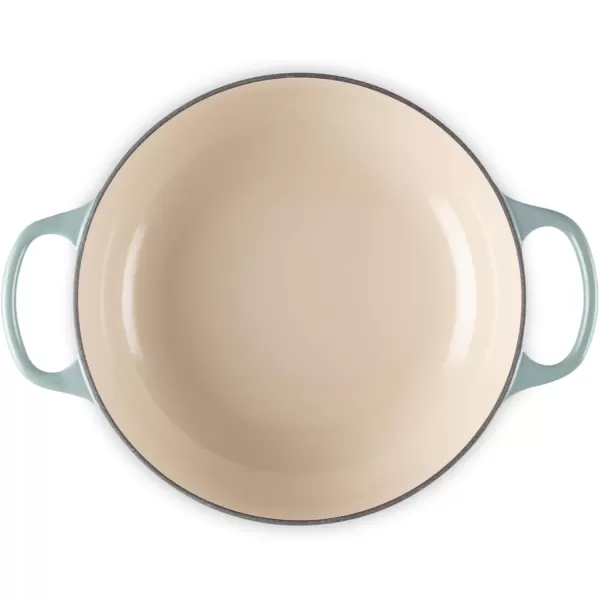 imageLe Creuset Enameled Cast Iron Signature Sauteuse Oven 35 qt MarseilleSea Salt