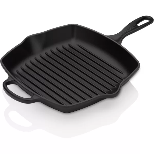 imageLe Creuset Enameled Cast Iron Signature Square Skillet Grill 95quot CeriseLicorice