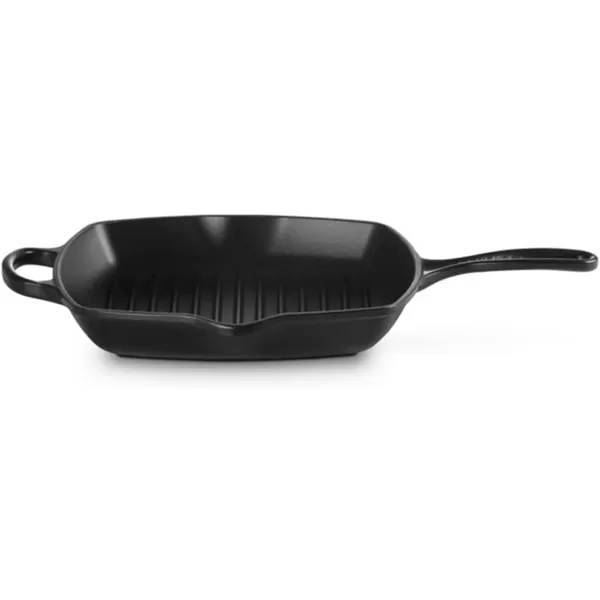 imageLe Creuset Enameled Cast Iron Signature Square Skillet Grill 95quot CeriseLicorice