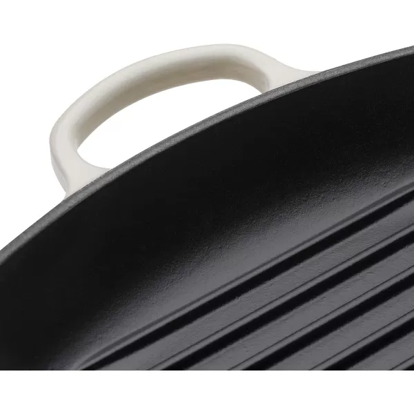 imageLe Creuset Enameled Cast Iron Signature Square Skillet Grill 95quot CeriseMeringue
