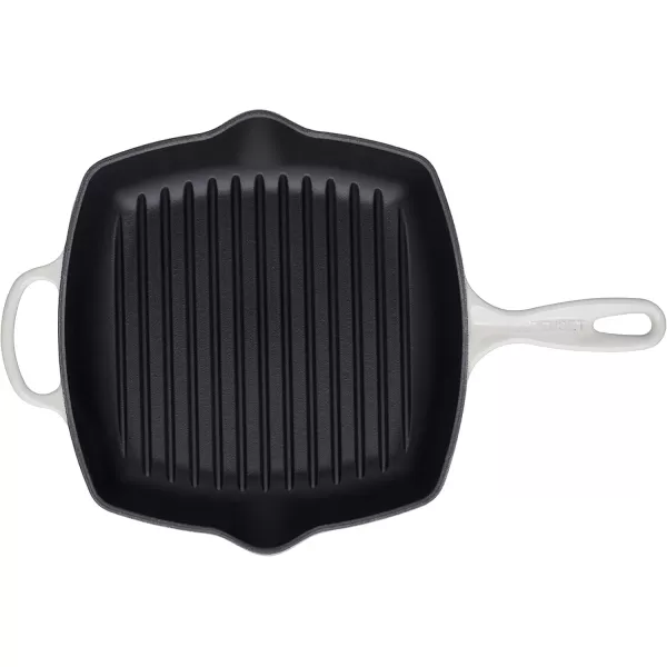 imageLe Creuset Enameled Cast Iron Signature Square Skillet Grill 95quot CeriseMeringue