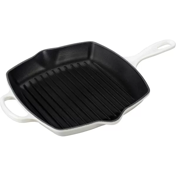 imageLe Creuset Enameled Cast Iron Signature Square Skillet Grill 95quot CeriseWhite
