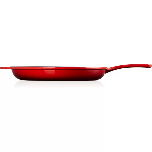 imageLe Creuset Enameled CastIron 1575 Inch Oval Skillet FlameCherry Red