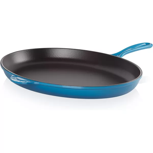 imageLe Creuset Enameled CastIron 1575 Inch Oval Skillet FlameMarseille
