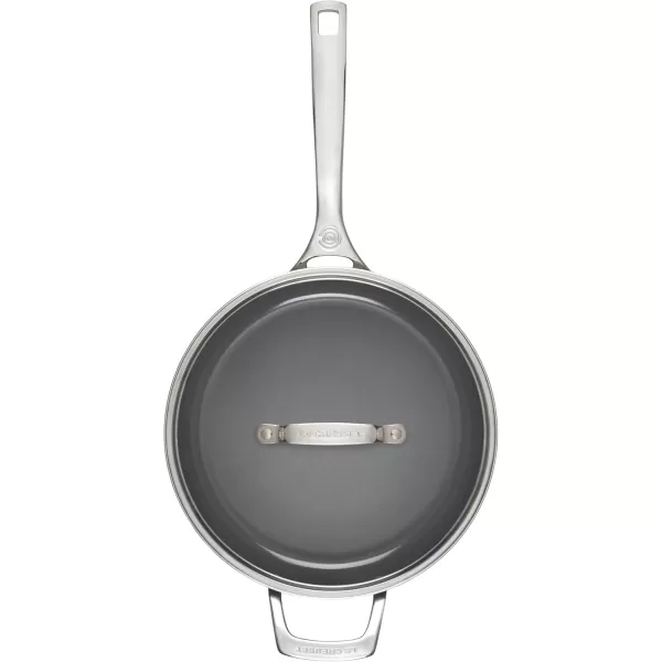 imageLe Creuset Essential Nonstick Ceramic Saut Pan with Glass Lid 4  qt