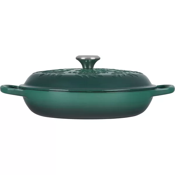 imageLe Creuset Olive Branch Collection Cast Iron Signature Round Braiser 35 Qt OliveArtichaut