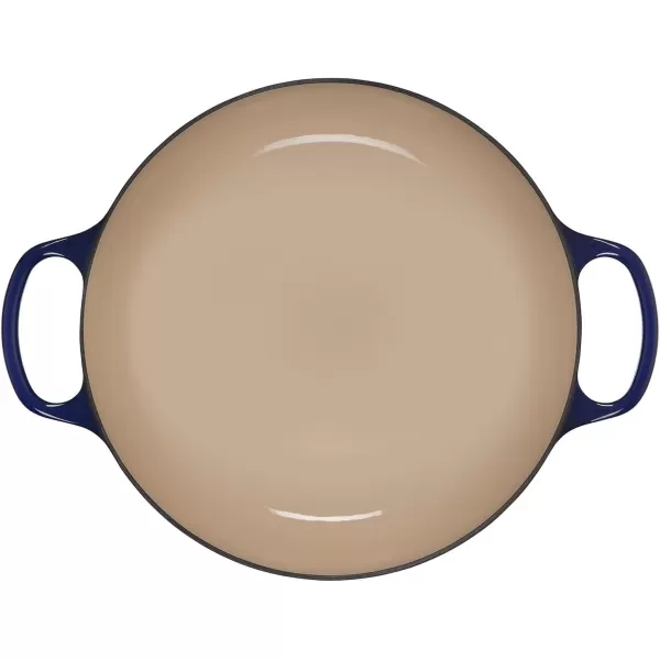 imageLe Creuset Olive Branch Collection Cast Iron Signature Round Braiser 35 Qt OliveIndigo