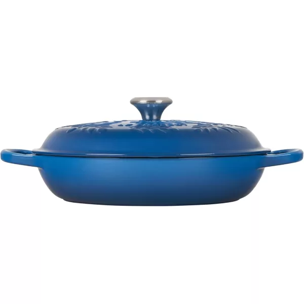 imageLe Creuset Olive Branch Collection Cast Iron Signature Round Braiser 35 Qt OliveMarseille