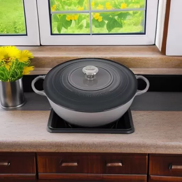 imageLe Creuset Signature Cast Iron Chefs Oven 75qt CeriseOyster