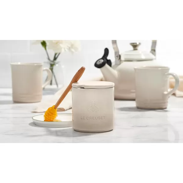 imageLe Creuset Stoneware Honey Pot 14 oz NectarWhite