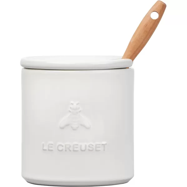 imageLe Creuset Stoneware Honey Pot 14 oz NectarWhite