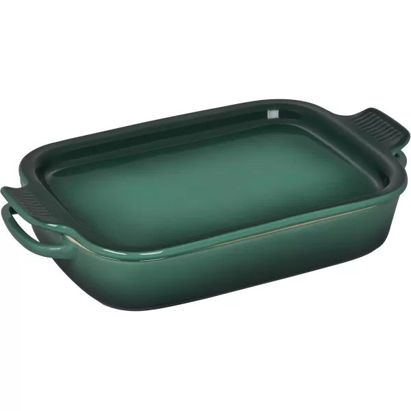 imageLe Creuset Stoneware Rectangular Dish with Platter Lid 14 34quot X 9quot WhiteArtichaut