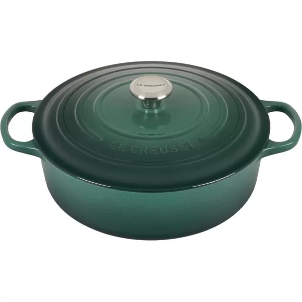 imageLe Creuset Enameled Cast Iron Signature Round Wide Dutch Oven 675 qt CeriseArtichaut