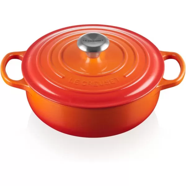 imageLe Creuset Enameled Cast Iron Signature Sauteuse Oven 35 qt MarseilleFlame