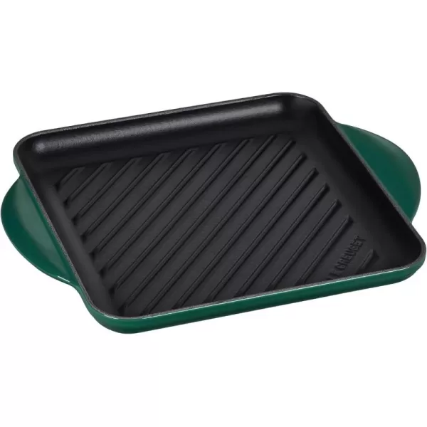 imageLe Creuset Enameled Cast Iron Signature Square Skillet Grill 95quot CeriseArtichaut