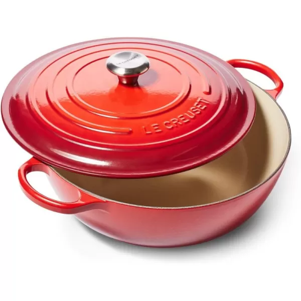imageLe Creuset Signature Cast Iron Chefs Oven 75qt CeriseCerise
