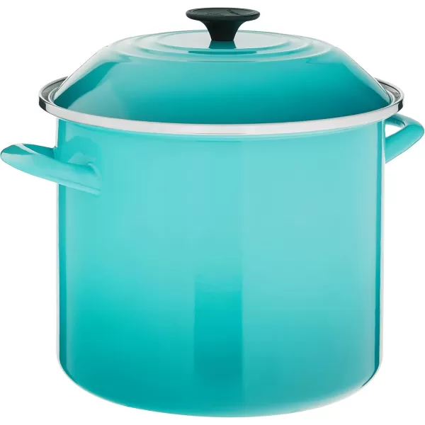 imageLe Creuset Enamel On Steel Stockpot 16 qt CeriseCaribbean