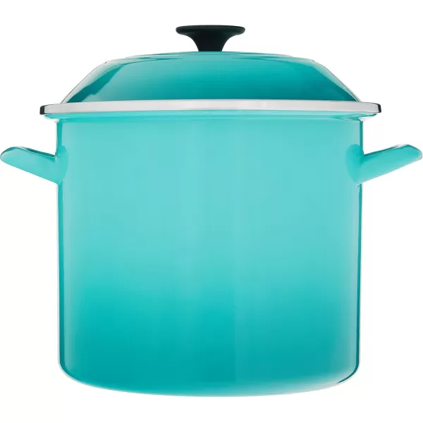 imageLe Creuset Enamel On Steel Stockpot 16 qt CeriseCaribbean