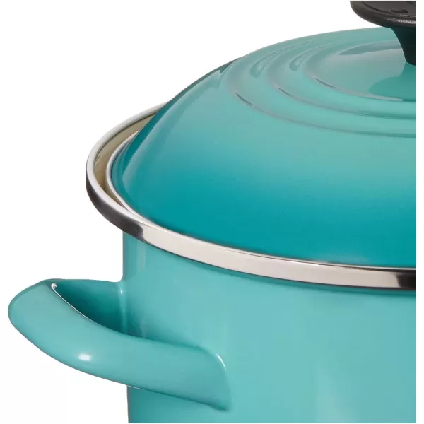 imageLe Creuset Enamel On Steel Stockpot 16 qt CeriseCaribbean