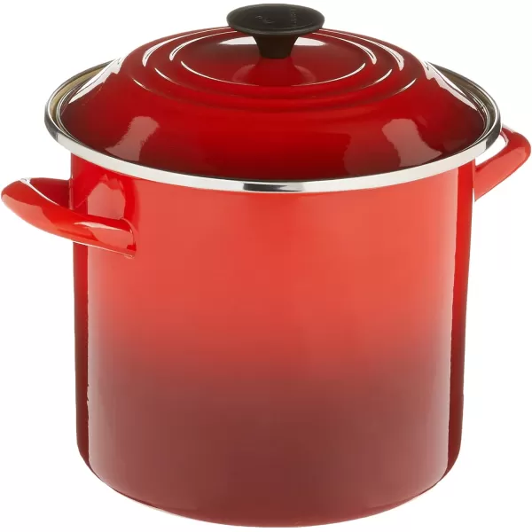 imageLe Creuset Enamel On Steel Stockpot 16 qt CeriseCerise