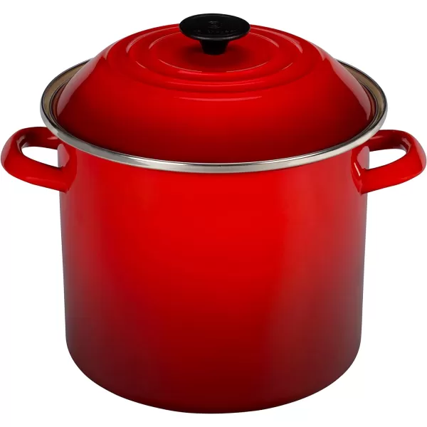 imageLe Creuset Enamel On Steel Stockpot 16 qt CeriseCerise