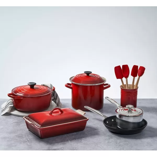 imageLe Creuset Enamel On Steel Stockpot 16 qt CeriseCerise