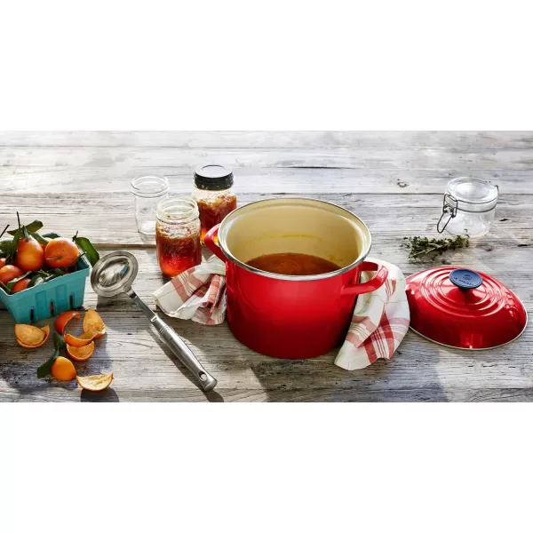 imageLe Creuset Enamel On Steel Stockpot 16 qt CeriseCerise
