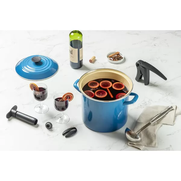 imageLe Creuset Enamel On Steel Stockpot 16 qt CeriseMarseille