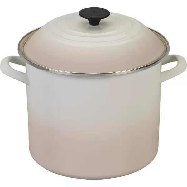 imageLe Creuset Enamel On Steel Stockpot 16 qt CeriseMeringue
