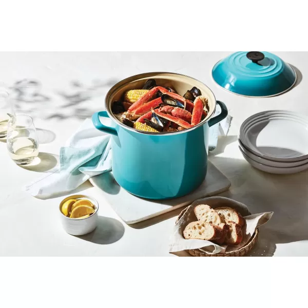 imageLe Creuset Enamel On Steel Stockpot 16 qt CeriseOlive