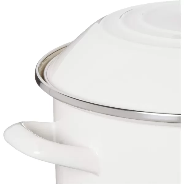 imageLe Creuset Enamel On Steel Stockpot 16 qt CeriseWhite