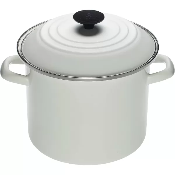 imageLe Creuset Enamel On Steel Stockpot 16 qt CeriseWhite