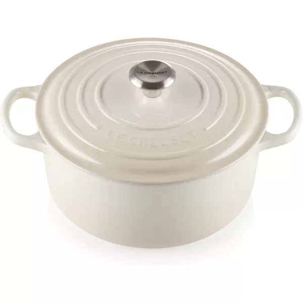 imageLe Creuset Enameled Cast Iron Signature Round Dutch Oven 35 qt  Meringue