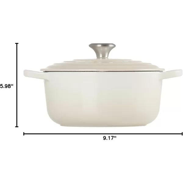 imageLe Creuset Enameled Cast Iron Signature Round Dutch Oven 35 qt  Meringue