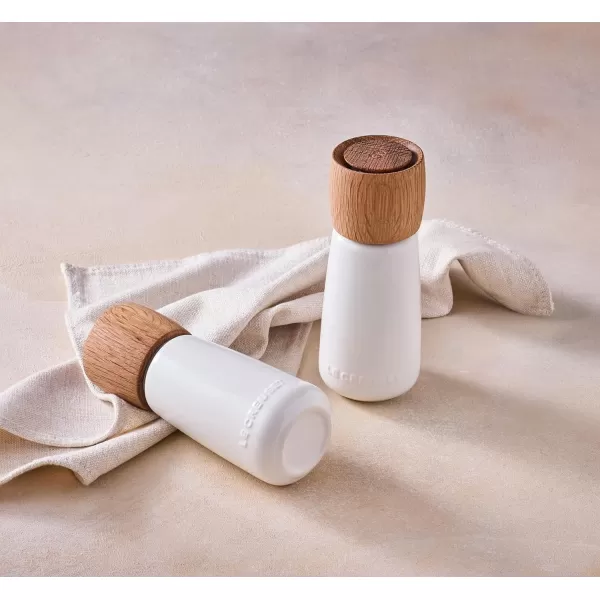 imageLe Creuset Stoneware Alpine Pepper Mill 7quot LicoriceWhite